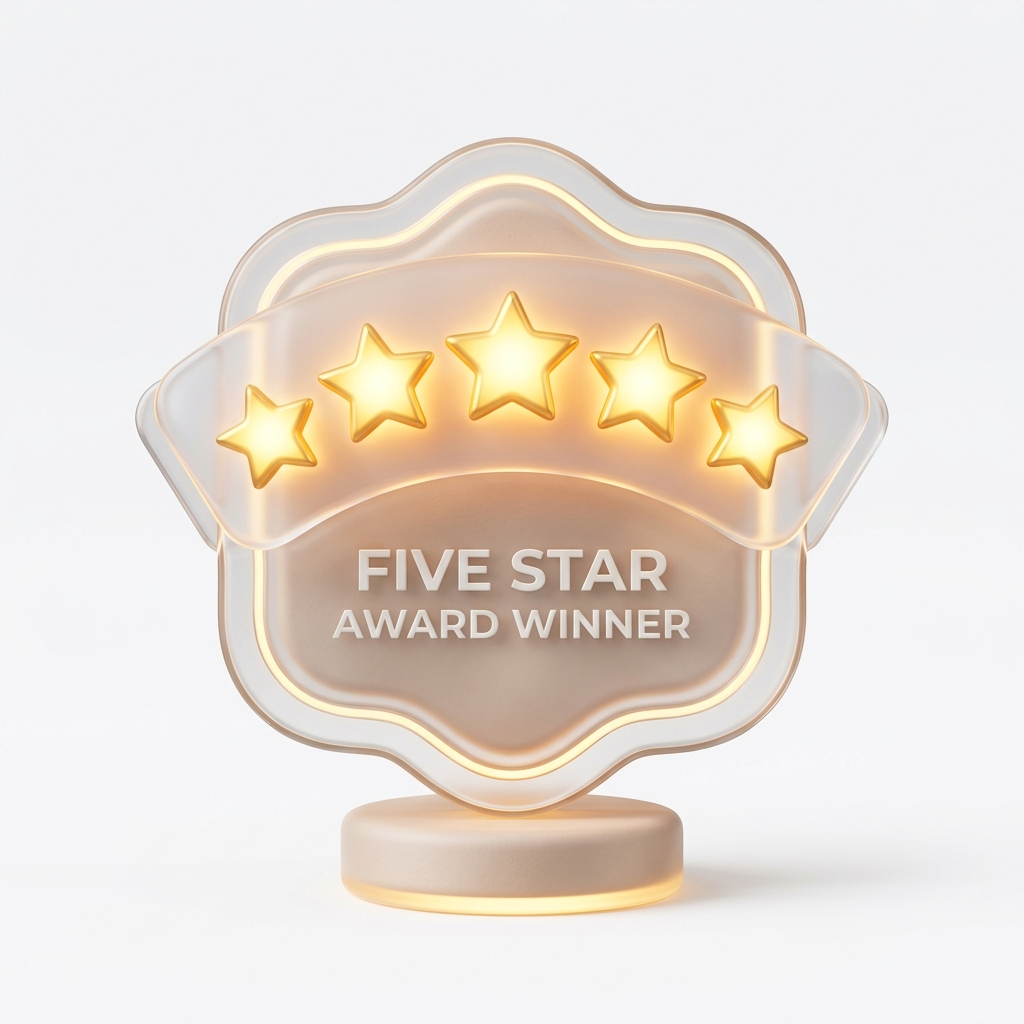 3D Star Badge Icon